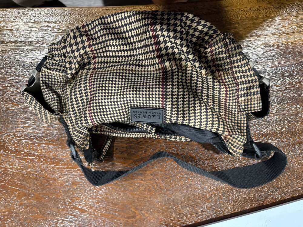Lauren Ralph Lauren Houndstooth Duffel Bag Fanny Pack Set Travel bags - Picture 2 of 7